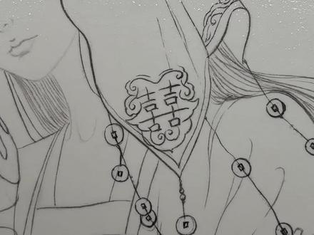 白天刷不到系列🫢#带你走进画里 #画画#水彩 #中式恐怖 #鬼新娘