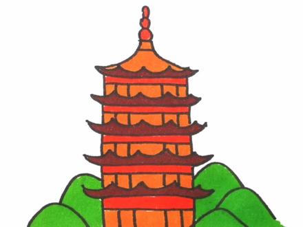 画黄鹤楼纪念我们英雄的城市,英雄的白衣天使。#简笔画 #抗疫一线 #黄鹤楼 #湖北加油 @DOU+小助手