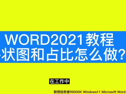 饼状图和占比怎么做?WORD2021教程 #word #办公软件技巧 #玩转office #电脑知识