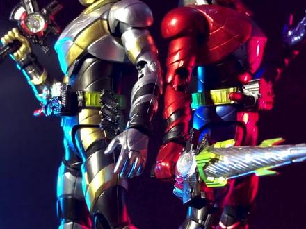 【涂装记录 万代FRS兔子坦克改金兔银龙配色】其实应该叫金兔银坦啦#假面骑士 #假面骑士build