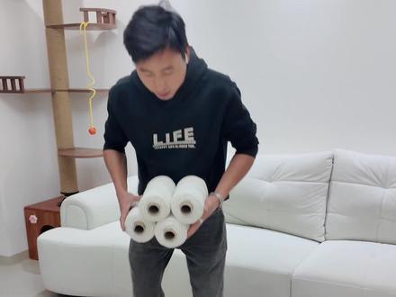 波西米亚风吊篮 这是一份特别的礼物,手工编织的吊篮又可变秋千,特别实用!#手工diy #纯手工编制 #手工编织婴儿摇篮 #秋千吊椅