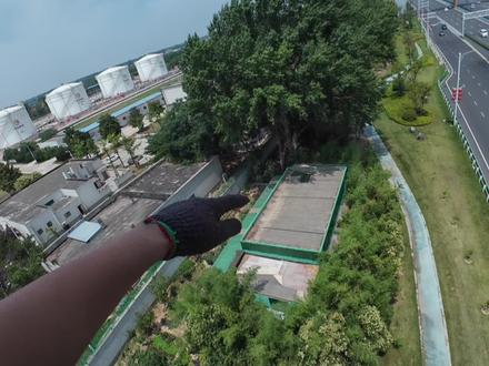 说实话这天气真热啊#信号塔 #维修 #高空作业