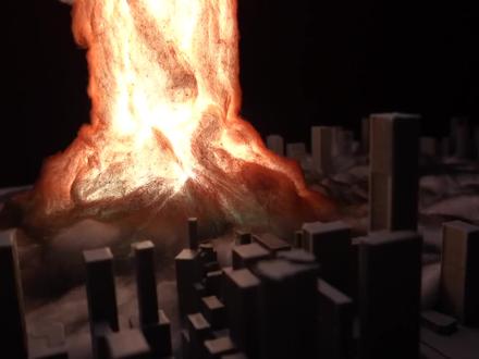 蘑菇云的爆炸现场还原!可太刺激了! #爆炸 #生活