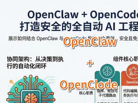 OpenClaw+OpenCode:打造全自动AI工程团队 介绍了如何通过整合 OpenClaw和 OpenCode两款开源工具,构建一套全自动的 AI 工程团队系统。OpenClaw作为决策中心负责规划与任务调度,而 OpenCode则深入终端执行具体的代码编写与调试工作。为了解决本地运行第三方插件可能带来的数据泄露或恶意软件风险,作者推荐使用 Agent Trust Hub进行安全扫描。该工作流支持接入 Gemini等免费的大语言模型,显著提升了开发效率。通过这种协作模式,用户仅凭简单的文本指令即可完成复杂全栈应用的自动化构建。这种方案不仅强化了 AI 的自主执行能力,还为开发者提供了安全且高效的开源编程环境。
#大模型 #Openclaw #Openclaw