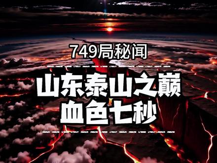 749局秘闻:山东泰山血色七秒 #泰山 #斗法 #暴雨 #749局 你相信二零二六年五月十五日那天夜里,泰山只是下了一场雷暴雨吗?但在七四九局的档案室里,那晚的代号叫做——血色七秒。
