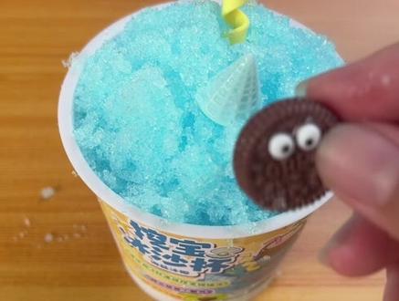 夏日炎炎玩来玩沙冰解暑吧🌴#创意diy #儿童玩具