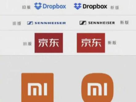 #小米新LOGO商标申请成功# 来看看除了200万小米新logo之外,其他著名品牌的logo变化,好像变化的点都差不多。 