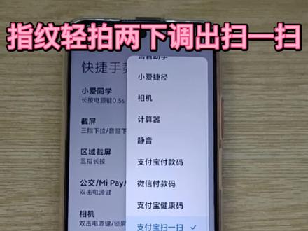 #红米note10pro 打开设置-更多设置-快捷手势-指纹轻拍两下,可选调出扫一扫、付款码等,是不是很实用?