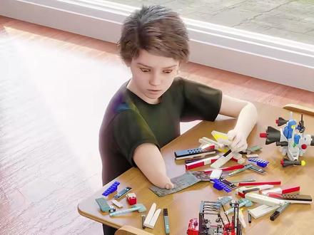 男孩用乐高积木制作,成功造出一条假肢! #科普