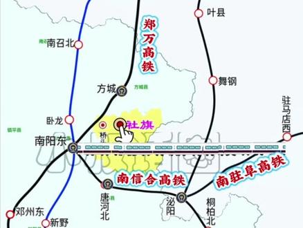 为什么社旗直接无高铁? 社旗先后错过郑万高铁、南信合高铁,南驻阜高铁走社旗线路明显更直,但是南驻阜依然走唐河、泌阳,还有其他高铁可能过境大社旗吗?#社旗高铁#被高铁环绕的社旗#南驻阜高铁#月随高铁#南信合高铁开工@抖音创作小助手 @抖音小助手 @DOU+小助手