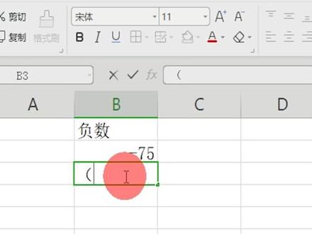 Excel中输入负数的两种方法@抖音教育站 @抖音小助手@抖音MCN