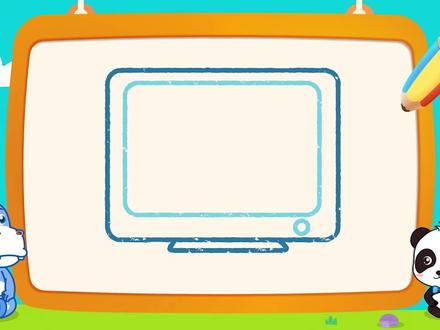 #简笔画 想要多大屏就画多大屏的电视 @抖音小助手 #幼儿园手工 #轻知识计划
