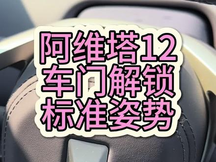 阿维塔12,全国统一解锁姿势#阿维塔12