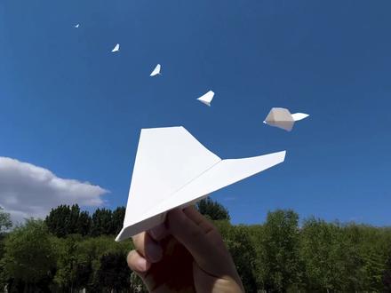 飞得更高更远!最强形态破风者纸飞机,纯折不粘贴才厉害#折纸 #纸飞机