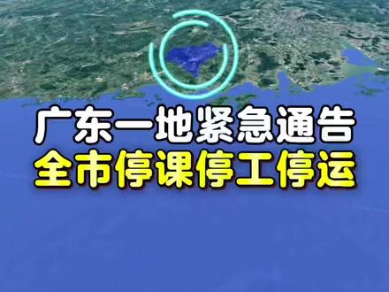广东一地紧急通告全市停课停工停运 #广东暴雨 #恩平暴雨 #广东强降雨 #恩平#暴雨