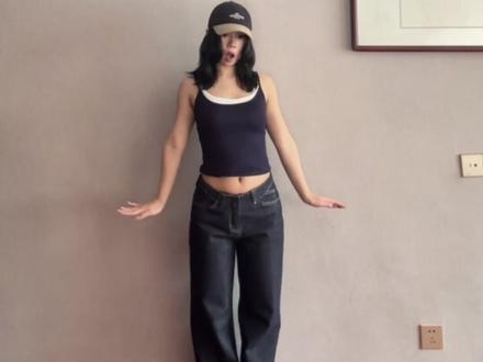 160美式穿搭|最适合黄皮的ootd出现了💙藏蓝色是黄皮之神!!#抖音风格实验室 #小个子穿搭 #ootd穿搭 #美式穿搭 #辣妹穿搭