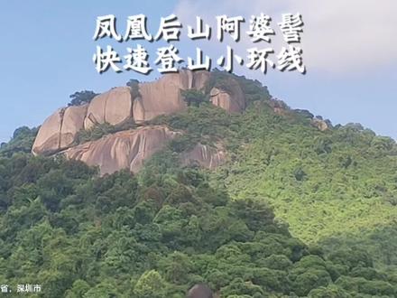 凤凰后山阿婆髻快速登山小环线!#徒步登山户外