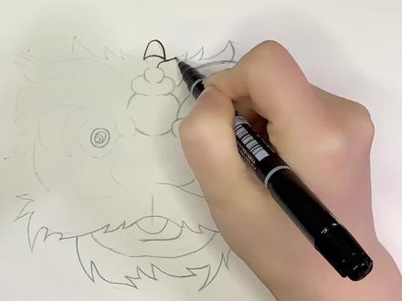 看完《雄狮少年》,再画个大大的狮子头@DOU+小助手 #儿童简笔画 #简笔画 #绘画 #画画 #醒狮 #画狮子简笔画 #我要上热门 #零基础学画画 #简笔画教程 #创意 #创意简笔画