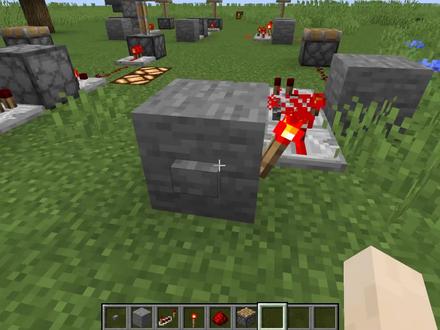 【红石科技】拉杆按钮的互相转化!