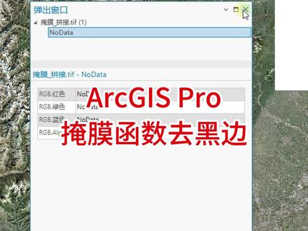 ArcGIS Pro中如何通过掩膜函数去掉影像黑边 #arcgis教学视频 #学点干货 #技术分享