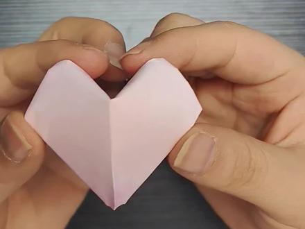 立体爱心折纸#折纸#手工#折纸教程#爱心折纸#川页手工