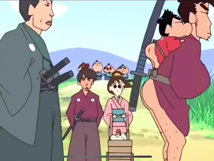 小刀拉屁股,开了眼了#动画剪辑 #蜡笔小新