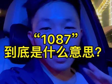 #汽车人共创计划 #汽车知识 #1087 1087是什么意思?