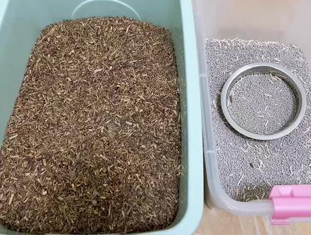 #宠物垫料 #茶叶梗 #除臭神器 #兔子用品 #好物推荐 茶叶梗+猫砂,除臭YYDS😌