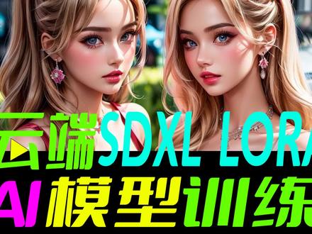 小白零基础SDXL云端一键Lora模型训练附带训练脚本 #SDXL #lora模型训练