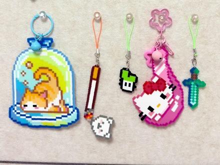 爱上拼豆了 感谢宝们分享拼豆图纸哦~#拼豆图纸 #拼豆 #拼豆豆手工 #拼豆日常