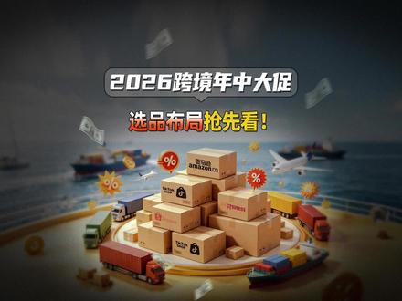 2026年中促:TikTok Shop/亚马逊/速卖通等跨境平台,大促时间&爆品推荐全在这!
#跨境电商 #年中促 #亚马逊PrimeDay