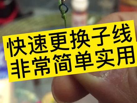 #佳钓尼 #南充钓鱼 快速更换子线教程