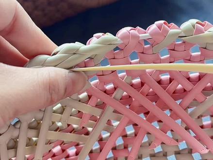 进三退二收口结尾教程#非遗 #藤编教程