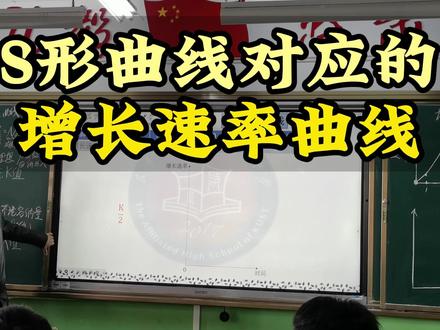 S形曲线对应的增长速率曲线 #高中生物 #种群 #增长速率