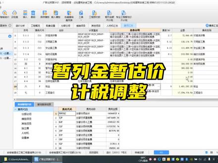 手把手教你做标书#房建市政商务标 暂列金暂估价计税调整#工程造价 #招投标知识分享 #技术标