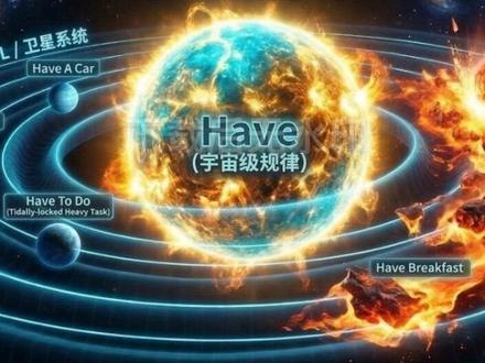 停!别再把 Have 傻背成“有”了! #真实生活分享计划 一个“宇宙级规律”带你降维打击Have的所有用法!#语法#英语思维#英语学习#动词
