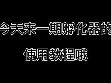老铁们,你们要的孵化器教程来了哦#芦丁鸡 #网红鸡 #原创视频 #知识分享 @抖音小助手