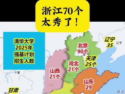 浙江70个!清华大学2025年强基计划