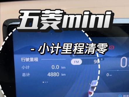 3秒清零宏光MINI小计里程,谁学谁会#五菱mini #小计里程 #汽车知识