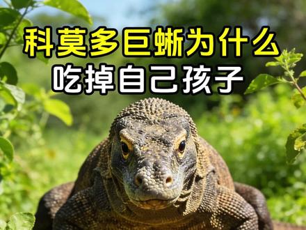 科莫多巨蜥为什么要吃掉自己的孩子? #科莫多巨蜥 #动物科普