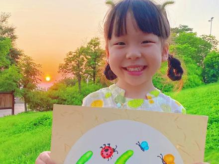 随处可见的狗尾巴草,承包了儿时夏天的所有回忆~ 一起来画它吧#人类幼崽成长计划 #儿童画 #创意美术 #暑假