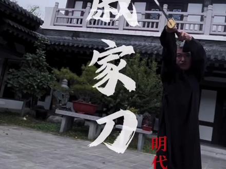 戚家刀,狭义是指戚继光军队所用的刀,广义是指自戚继光以后明清时期类似戚继光改良后的刀姿的刀。#武术 #戚家刀#发扬传承精武精神 #双手刀