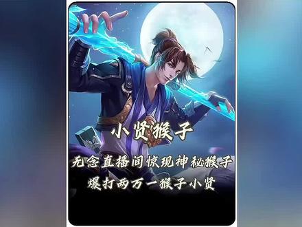 无念直播间惊现神秘猴子暴打巅峰第一小贤!#王者荣耀