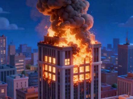 关键时刻能救命!高层火灾你必须掌握的逃生原则。#浙里是浙江消防 #高层火灾 #蓝浙浙微课堂