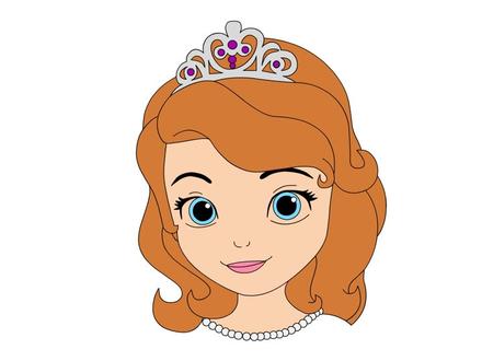 小公主苏菲亚简笔画宝宝学画画公主绘画少儿美术教程早教动画片