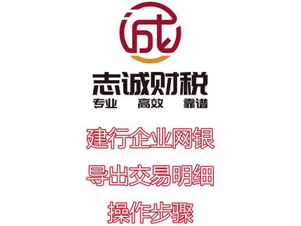 建行企业网银导出流水