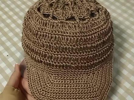 时尚新款棒球帽编织教程,春夏秋冬都都适合,男女老少都适用 #帽子编织 #钩针帽子 #毛线帽 #夏凉帽 #帽子教程 #太阳帽 #帽子控看过来 #帽子