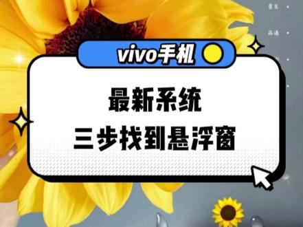 悬浮窗找不到看过来#vivo#手机升级#玩机技巧 #手机使用技巧