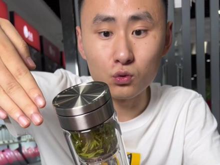 磁吸茶水分离杯使用教程#希诺玻璃杯 #茶水分离杯 #泡茶杯 #茶水分离杯 #分离杯