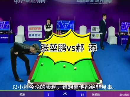 火力全开,小鹏晋级全球64强,向冠军发起冲击!#台球 #张堃鹏 #郝添 #台球是一种生活 #乔氏500万总决赛
